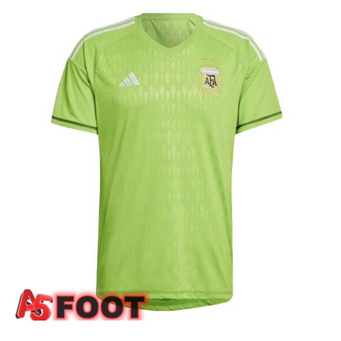 Maillot Foot Equipe de Argentine Gardien de but Vert Coupe du monde 2022
