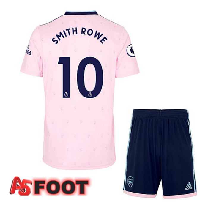 Maillot de Foot Arsenal (SMITH ROWE 10) Enfant Exterieur Rose 2022/2023