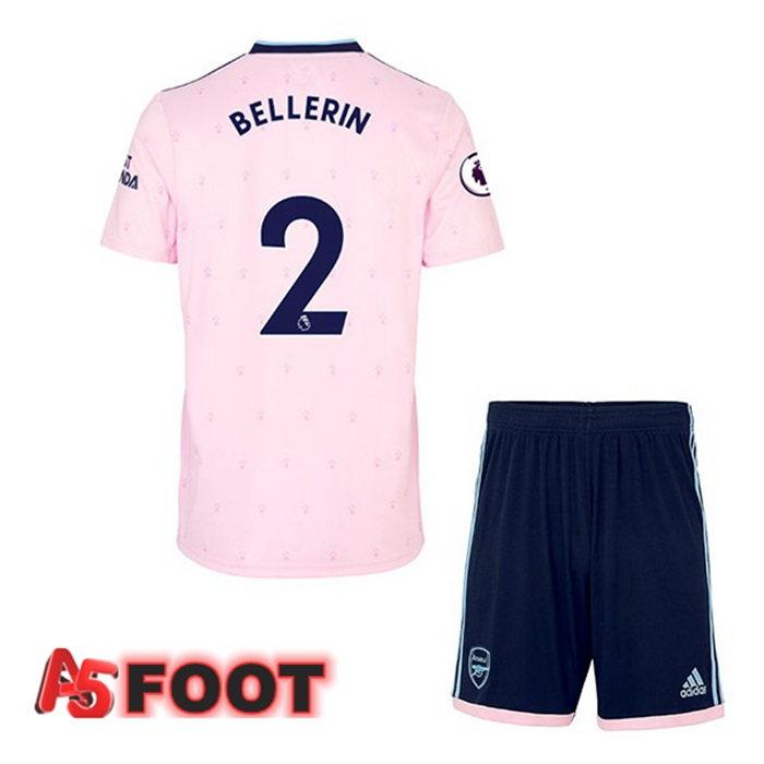 Maillot de Foot Arsenal (BELLERIN 2) Enfant Exterieur Rose 2022/2023