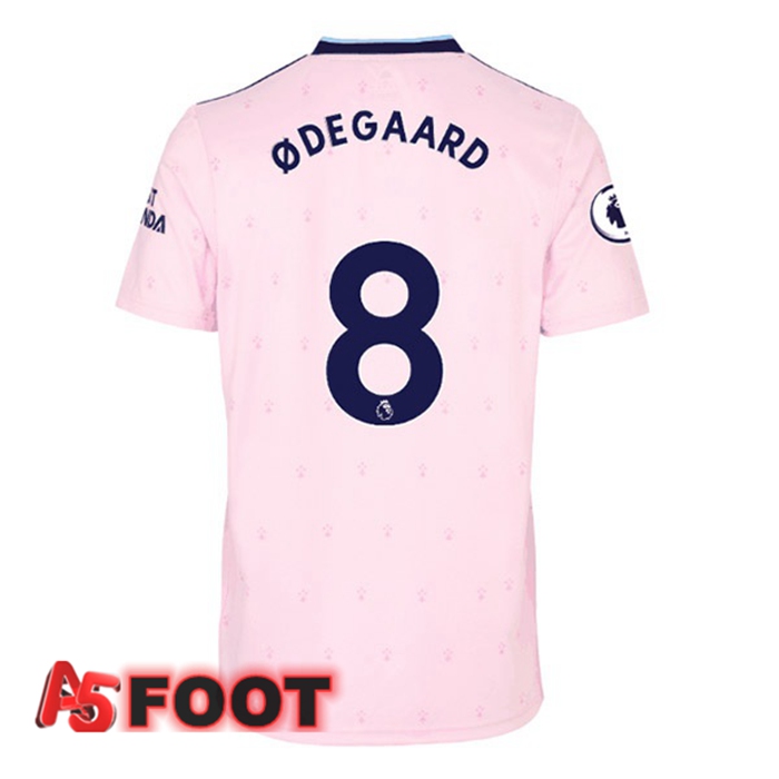 Maillot de Foot Arsenal (ØDEGAARD 8) Exterieur Rose 2022/2023