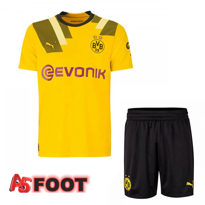 Maillot de Foot Dortmund BVB Enfant Cup Jaune 2022/2023