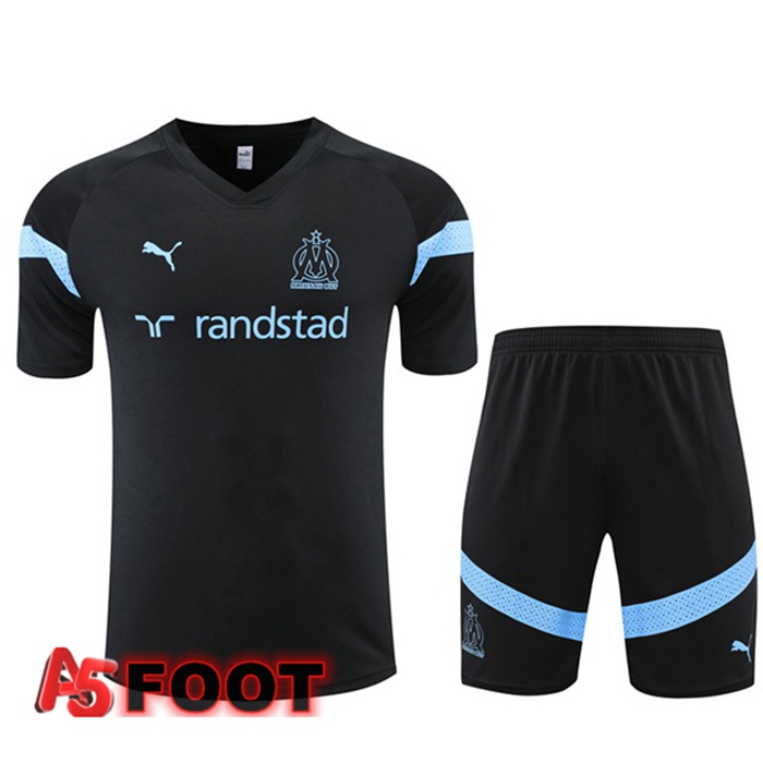 Ensemble Training T-Shirts Marseille OM + Short Noir 2022/2023