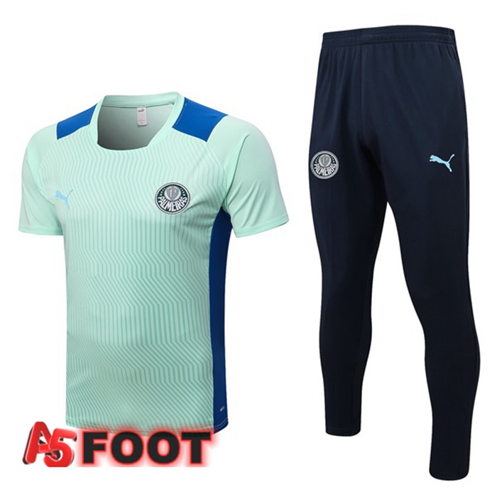 Ensemble Training T-Shirts Palmeiras + Pantalon Vert 2022/2023