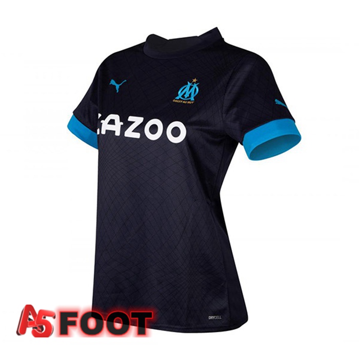 Maillot de Foot Marseille OM Femme Exterieur Noir 2022/2023