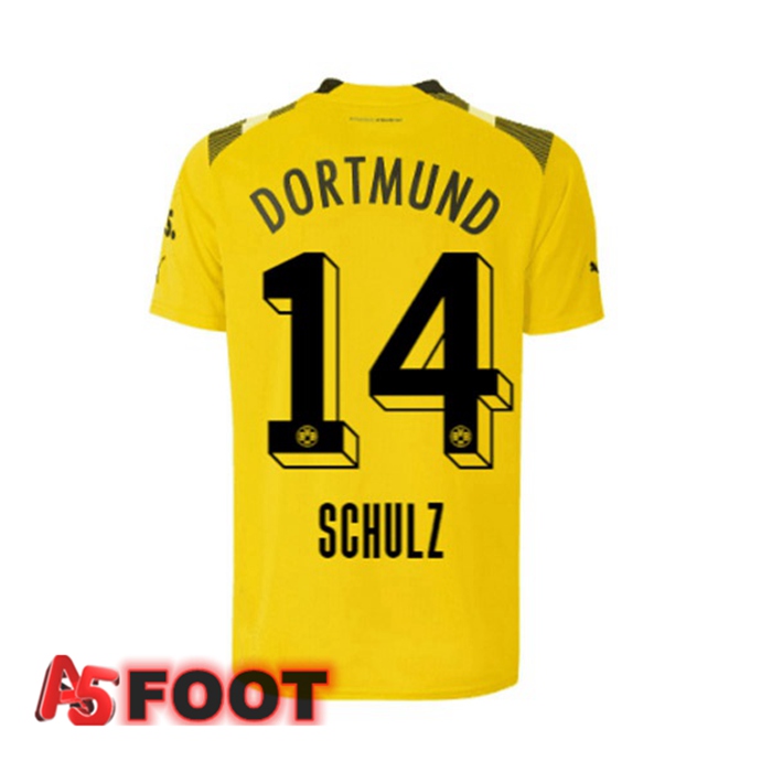 Maillot de Foot Dortmund BVB (Schulz 14) cup Jaune 2022/2023