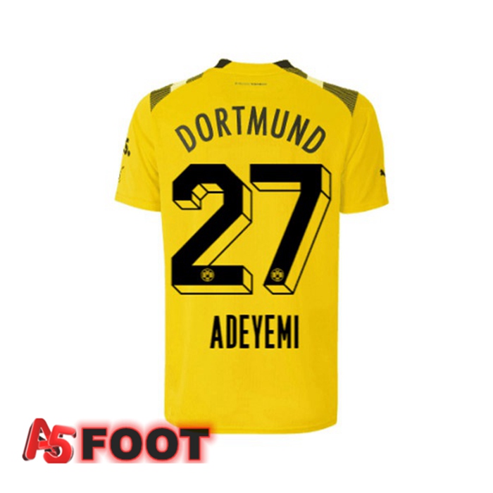Maillot de Foot Dortmund BVB (Adeyemi 27) cup Jaune 2022/2023