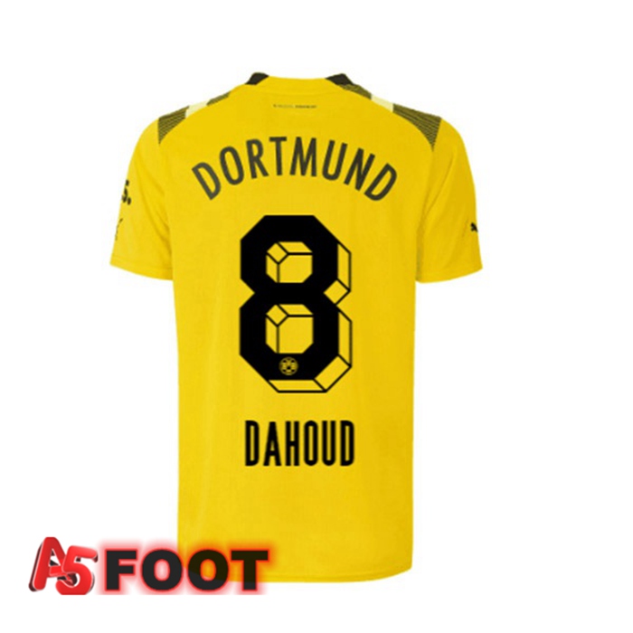 Maillot de Foot Dortmund BVB (Dahoud 8) cup Jaune 2022/2023