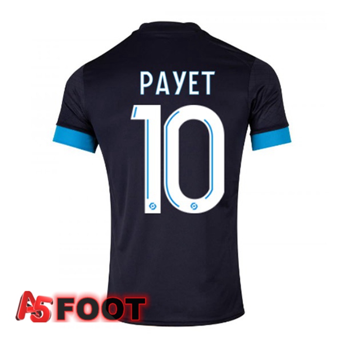 Maillot de Foot Marseille OM (PAYET 10) Exterieur Noir 2022/2023