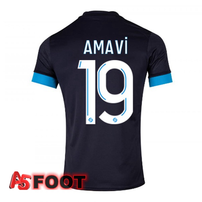Maillot de Foot Marseille OM (AMAVI 19) Exterieur Noir 2022/2023