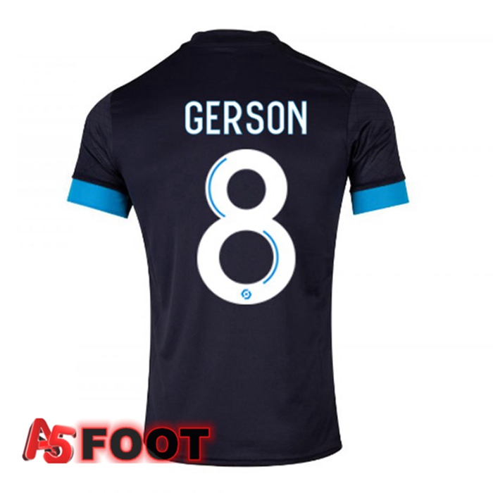 Maillot de Foot Marseille OM (GERSON 8) Exterieur Noir 2022/2023