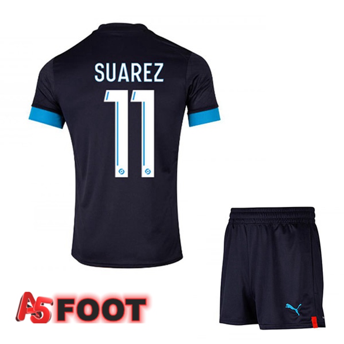 Maillot de Foot Marseille OM (L SUAREZ 11) Enfant Exterieur Noir 2022/2023