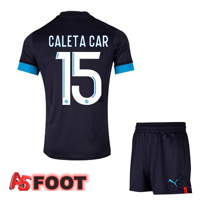 Maillot de Foot Marseille OM (CALETA CAR 15) Enfant Exterieur Noir 2022/2023
