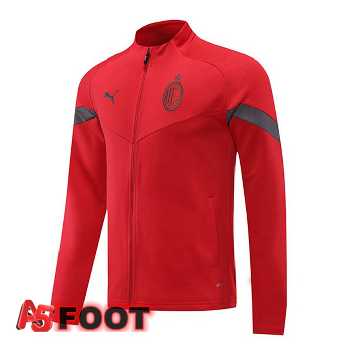 Veste Foot AC Milan Rouge 2022/2023