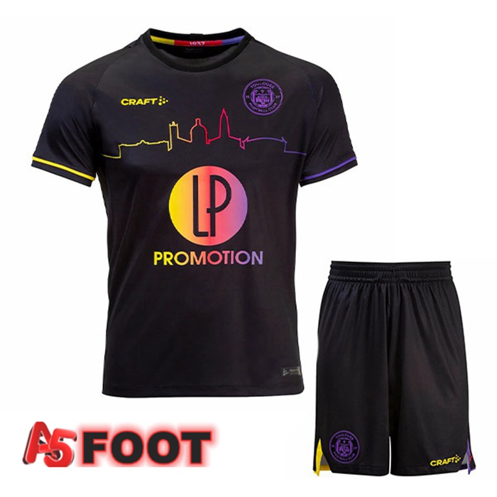 Maillot de Foot Toulouse Enfant Exterieur Noir 2022/2023