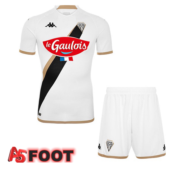 Maillot de Foot Angers SCO Enfant Exterieur Blanc 2022/2023