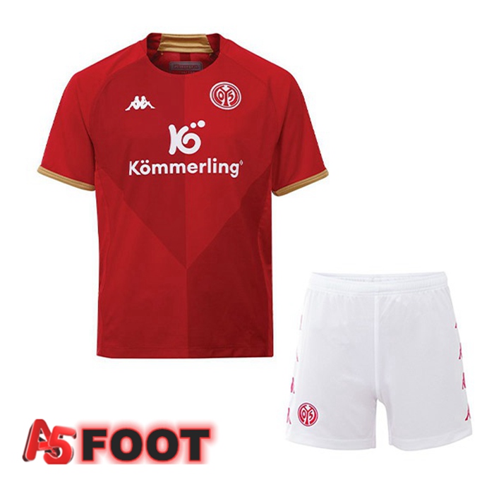 Maillot de Foot FSV Mainz 05 Enfant Domicile Rouge 2022/2023