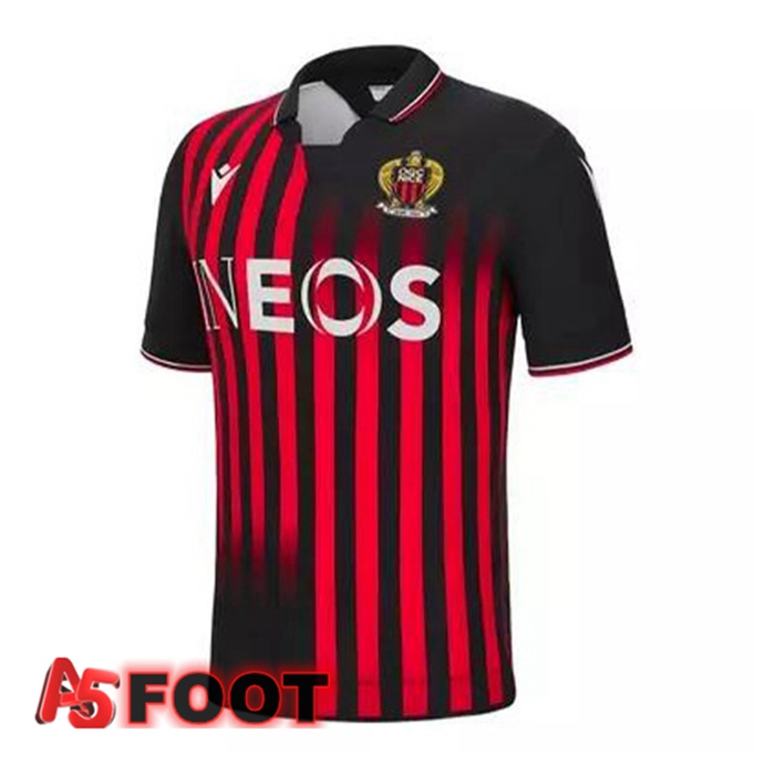 Maillot de Foot OGC Nice Domicile Rouge Noir 2022/2023