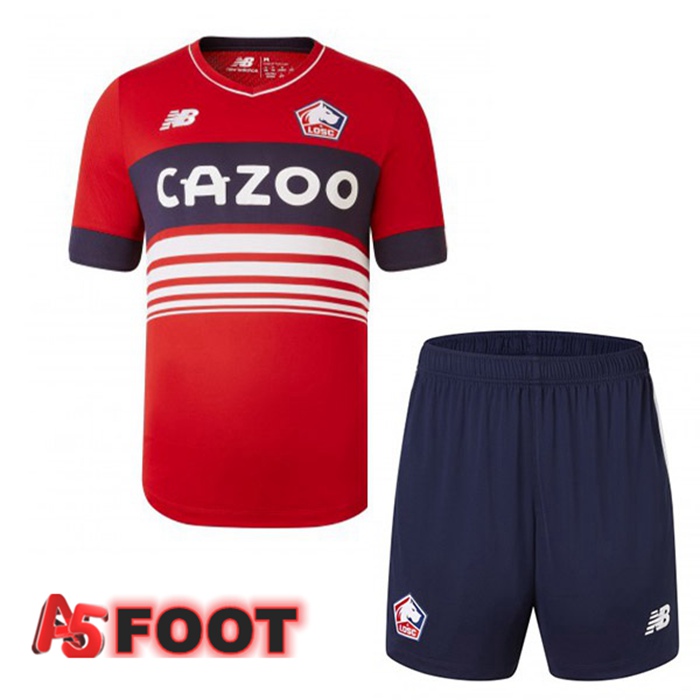 Maillot de Foot Lille OSC Enfant Domicile Rouge 2022/2023