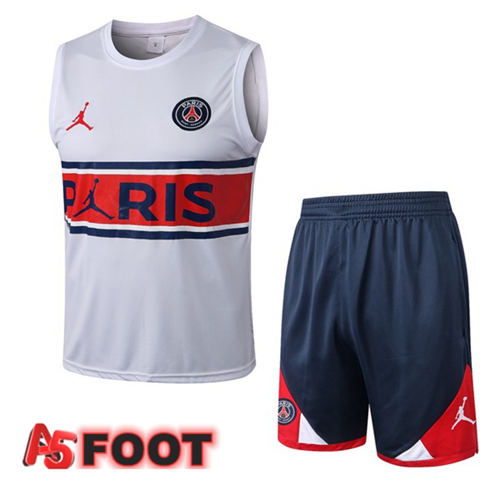 Gilet Foot Paris PSG + Short Blanc 2022/2023