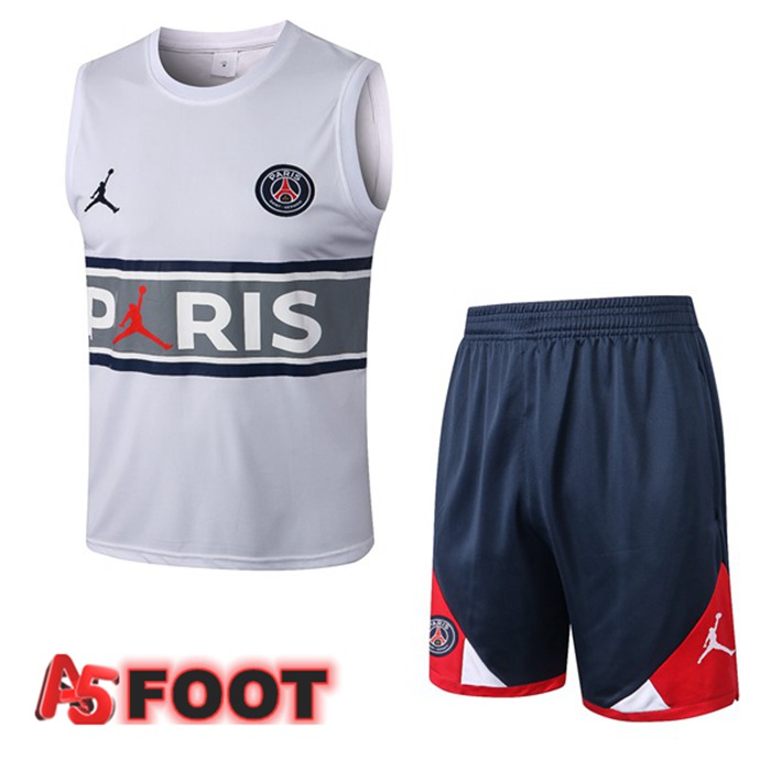 Gilet Foot Paris PSG + Short Blanc 2022/2023