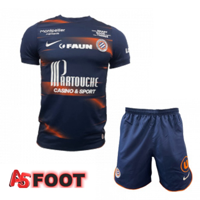 Maillot de Foot Montpellier HSC Enfant Domicile Noir 2022/2023