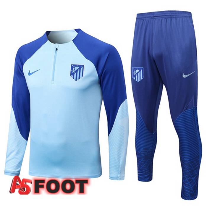 Ensemble Survetement de Foot Atletico Madrid Bleu 2022/2023