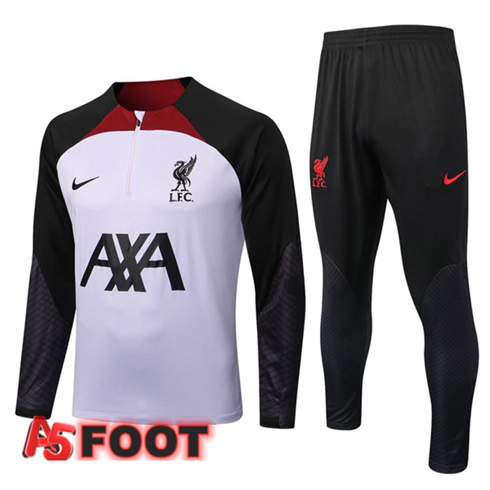 Ensemble Survetement de Foot FC Liverpool Pourpre 2022/2023