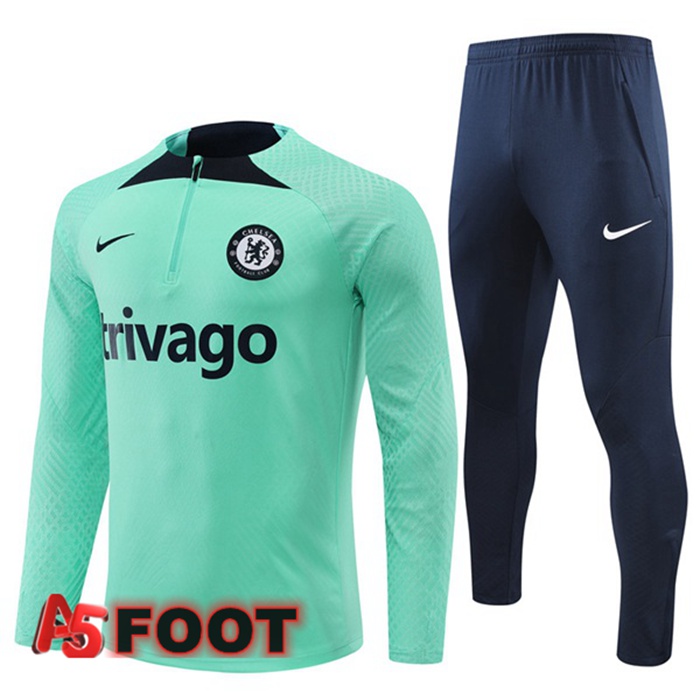 Ensemble Survetement de Foot FC Chelsea Vert 2022/2023