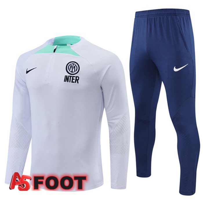 Ensemble Survetement de Foot Inter Milan Blanc 2022/2023