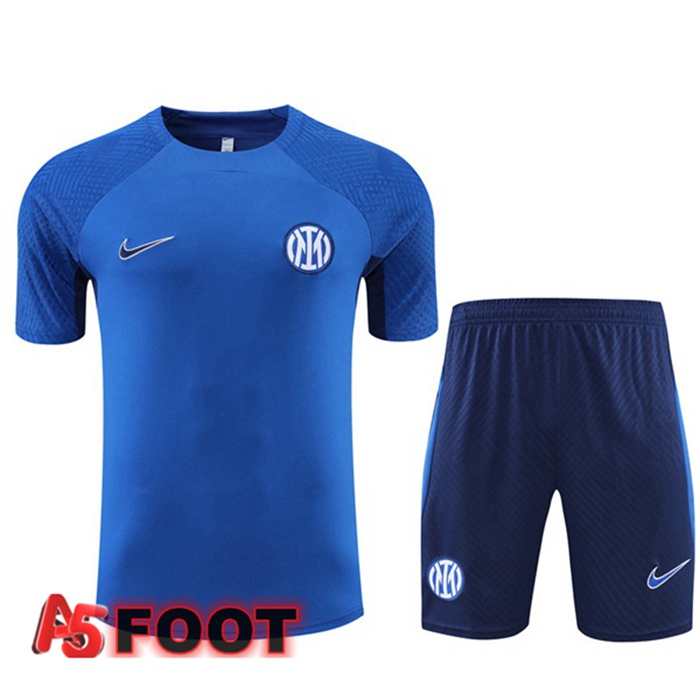 Ensemble Training T-Shirts Inter Milan + Short Bleu 2022/2023