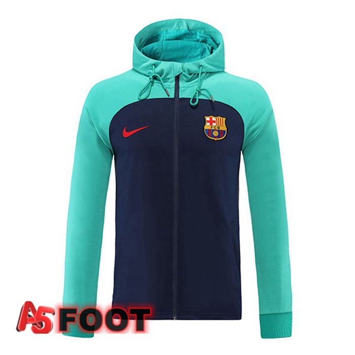 Veste A Capuche FC Barcelone Vert 2022/2023