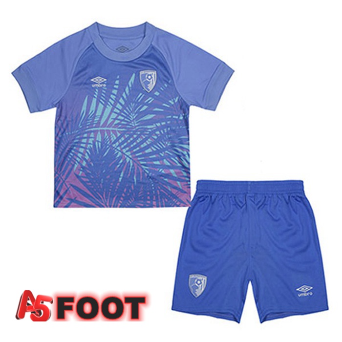 Maillot de Foot AFC Bournemouth Enfant Exterieur Bleu 2022/2023