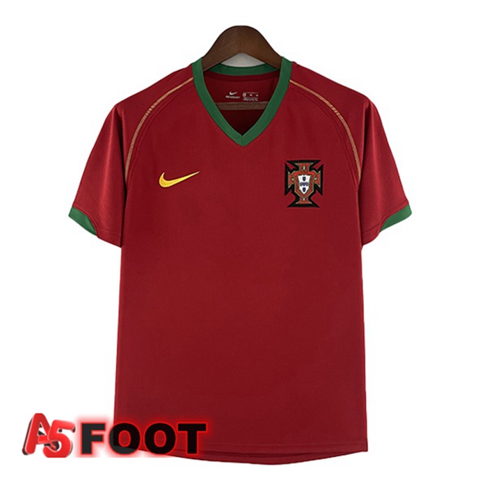 Maillot de Foot Portugal Domicile Retro Rouge 2006