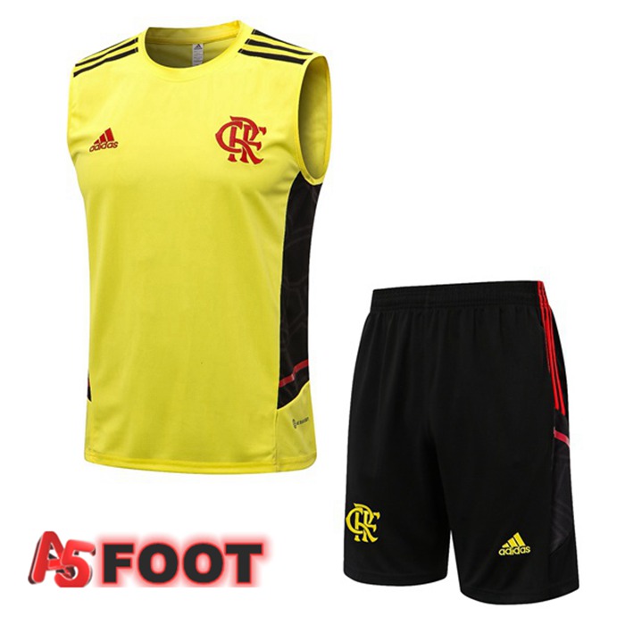 Gilet De Foot Flamengo + Shorts Jaune 2022/2023