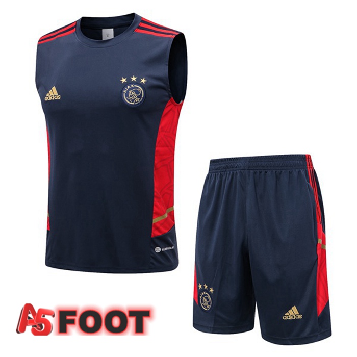 Gilet De Foot AFC Ajax + Shorts Bleu Royal 2022/2023