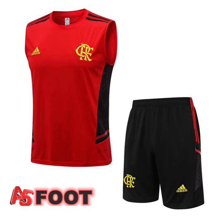 Gilet De Foot Flamengo + Shorts Rouge 2022/2023