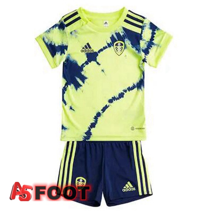 Maillot Foot Leeds United Enfant Exterieur Vert Noir 2022/2023