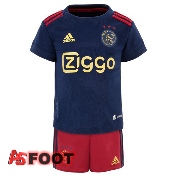 Maillot Foot AFC Ajax Enfant Exterieur Noir 2022/2023