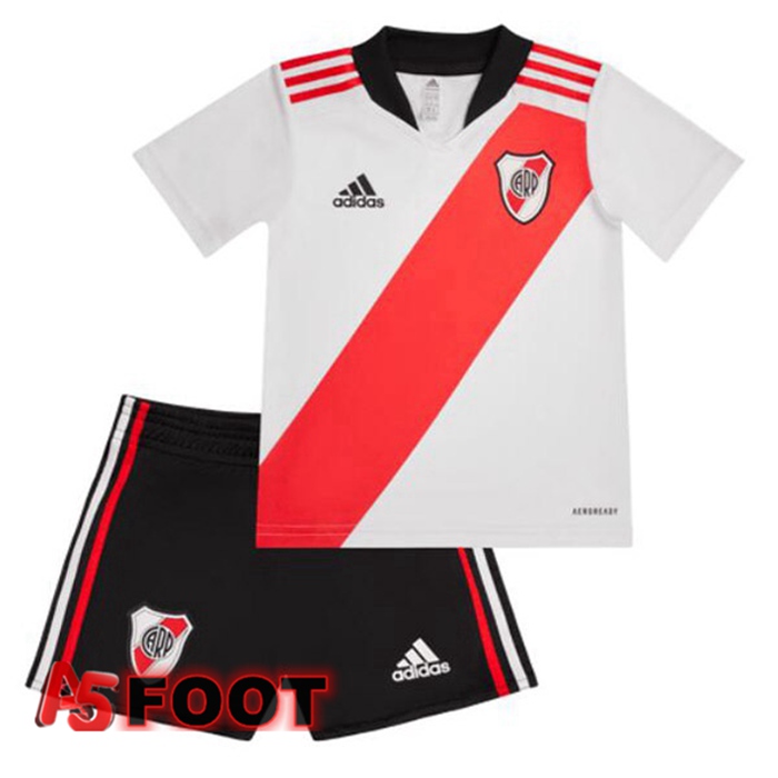 Maillot Foot River Plate Enfant Domicile Blanc Rouge 2022/2023