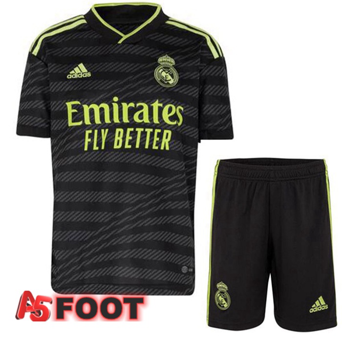 Maillot Foot Real Madrid Enfant Third Noir 2022/2023