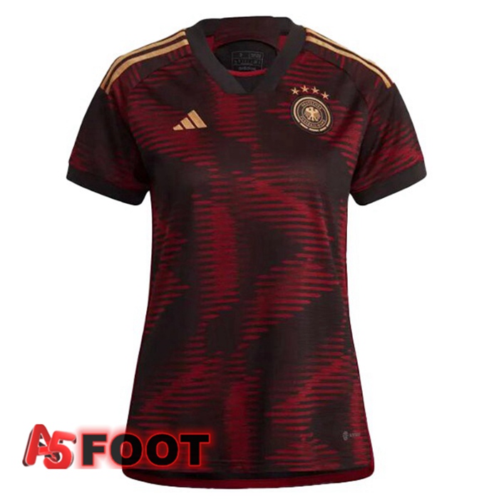 Maillot Foot Allemagne Femme Exterieur Noir 2022/2023
