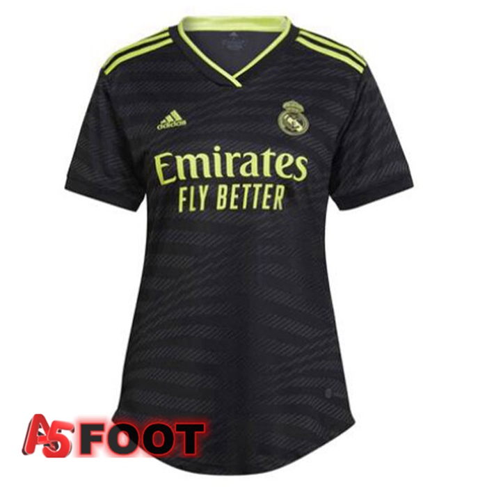 Maillot Foot Real Madrid Femme Third Noir 2022/2023
