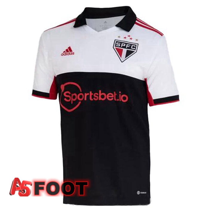 Maillot Foot Sao Paulo FC Third Blanc Noir 2022/2023