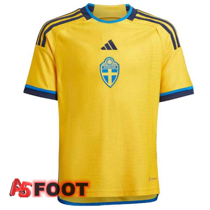 Maillot Equipe de Suede Domicile Jaune 2022/2023