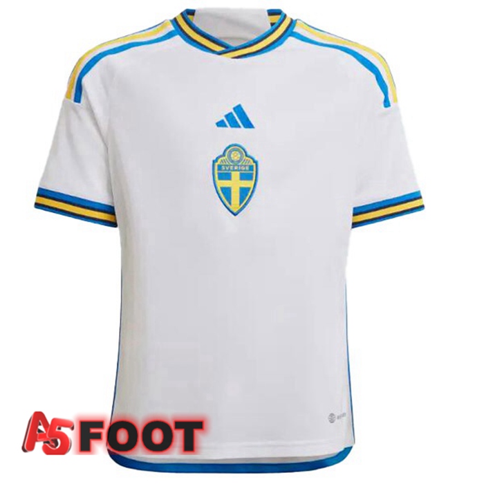 Maillot Equipe de Suede Exterieur Blanc 2022/2023