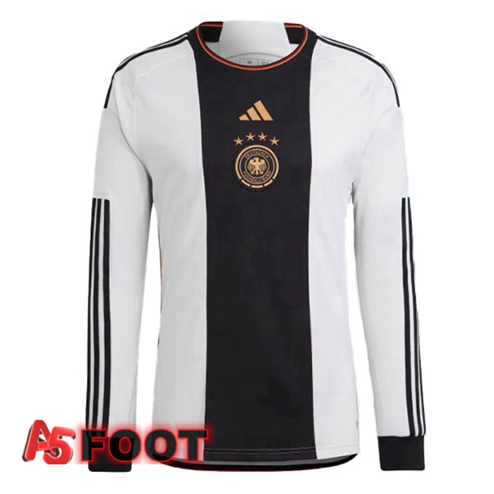 Maillot Equipe de Allemagne Domicile Manche longue Noir Blanc 2022/2023