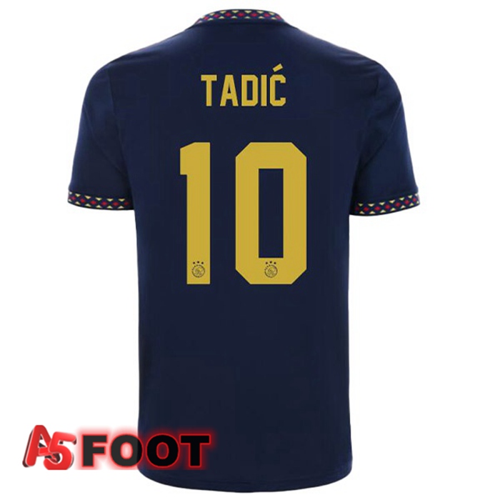 Maillot Foot AFC Ajax (Tadić 10) Exterieur Noir 2022/2023