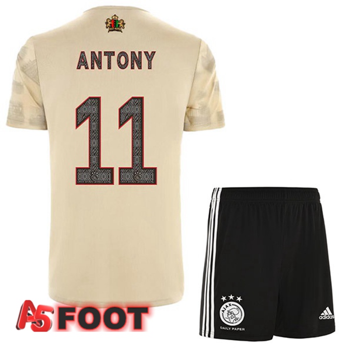 Maillot Foot AFC Ajax (Antony 11) Enfant Third Marron 2022/2023