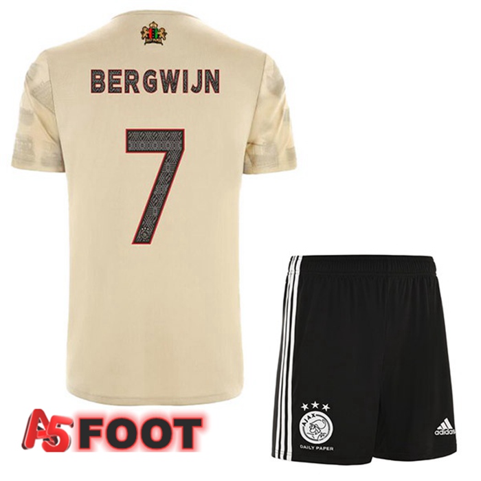 Maillot Foot AFC Ajax (Bergwijn 7) Enfant Third Marron 2022/2023