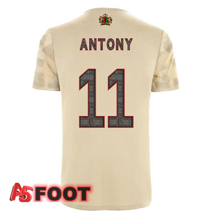 Maillot Foot AFC Ajax (Antony 11) Third Marron 2022/2023